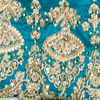 Ravishing Rama Green Semi Bridal Lehenga